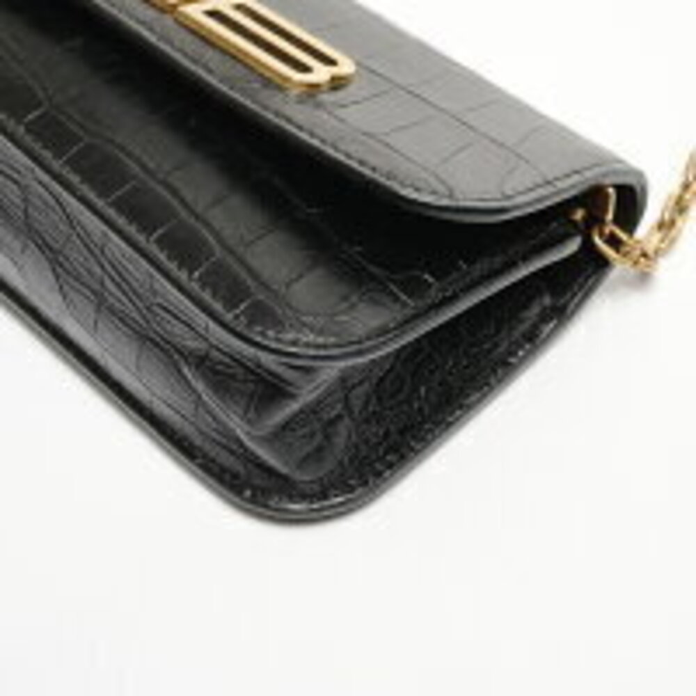Balenciaga Embossed Leather Gossip Shoulder Bag Black - Picture 5 of 11